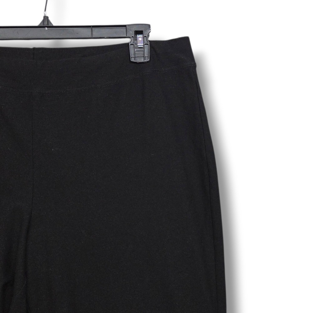 Eileen Fisher Crepe Slim Pant Womens XL Black High Rise System Washable Stretch - Picture 3 of 8